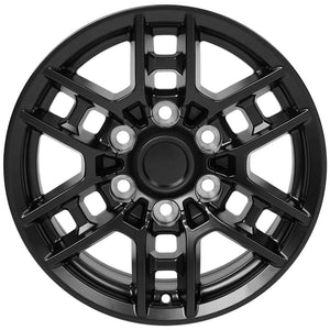 OE Wheels Replica TY17 Satin Black 16x7.0 +13 6x139.7mm 106.1mm