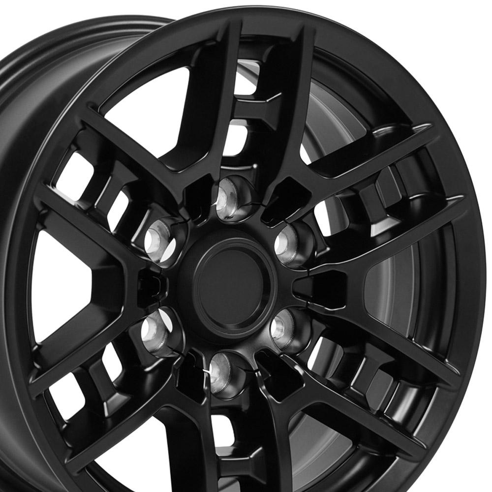 OE Wheels Replica TY17 Satin Black 16x7.0 +13 6x139.7mm 106.1mm - Wheelwiz