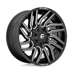 Fuel Offroad D773 TYPHOON Gloss Black Milled 20x10 -18 8x165.1mm 125.1mm - Wheelwiz