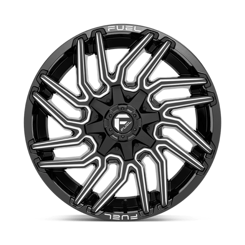 Fuel Offroad D773 TYPHOON Gloss Black Milled 20x9 +1 8x180mm 124.2mm - Wheelwiz