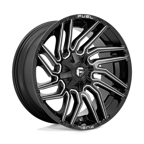 Fuel Offroad D773 TYPHOON Gloss Black Milled 22x10 -18 8x180mm 124.2mm - Wheelwiz