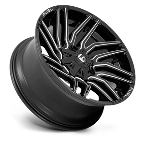 Fuel Offroad D773 TYPHOON Gloss Black Milled 22x10 -18 8x165.1mm 125.1mm - Wheelwiz