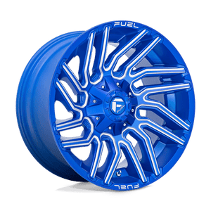 Fuel Offroad D774 TYPHOON Anodized Blue Milled 20x10 -18 6x135|6x139.7mm 106.1mm - Wheelwiz
