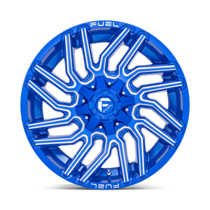 Fuel Offroad D774 TYPHOON Anodized Blue Milled 20x10 -18 6x135|6x139.7mm 106.1mm - Wheelwiz