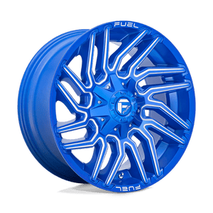 Fuel Offroad D774 TYPHOON Anodized Blue Milled 22x10 -18 6x135|6x139.7mm 106.1mm - Wheelwiz