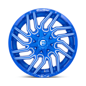 Fuel Offroad D774 TYPHOON Anodized Blue Milled 22x12 -44 8x165.1mm 125.1mm - Wheelwiz