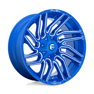 Fuel Offroad D774 TYPHOON Anodized Blue Milled 22x10 -18 8x180mm 124.2mm - Wheelwiz