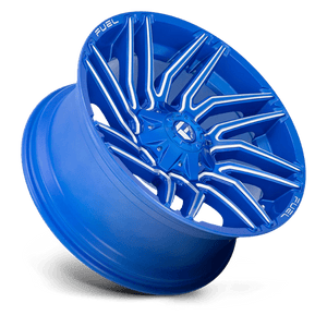 Fuel Offroad D774 TYPHOON Anodized Blue Milled 22x10 -18 8x180mm 124.2mm - Wheelwiz