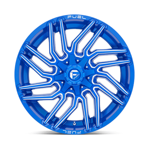 Fuel Offroad D774 TYPHOON Anodized Blue Milled 22x10 -18 8x165.1mm 125.1mm - Wheelwiz