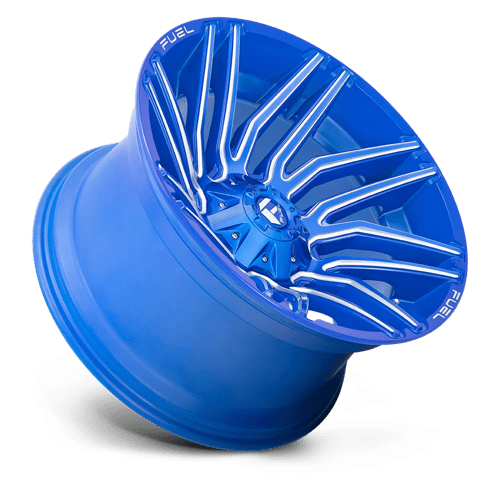 Fuel Offroad D774 TYPHOON Anodized Blue Milled 22x12 -44 5x114.3|5x127mm 78.1mm - Wheelwiz