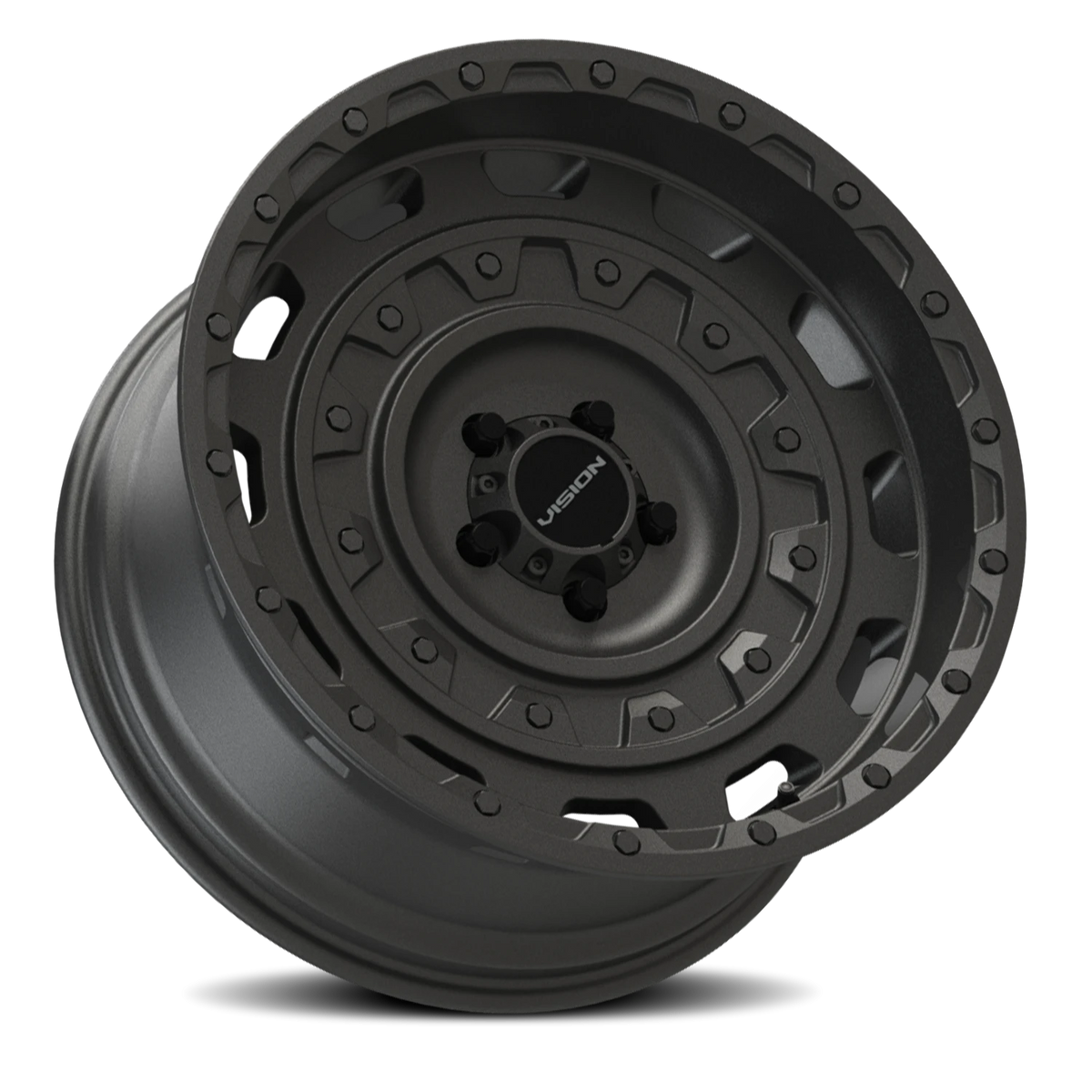Vision Wheel 403 Satin Black 17x10 -32 5x139.7mm 108mm - Wheelwiz