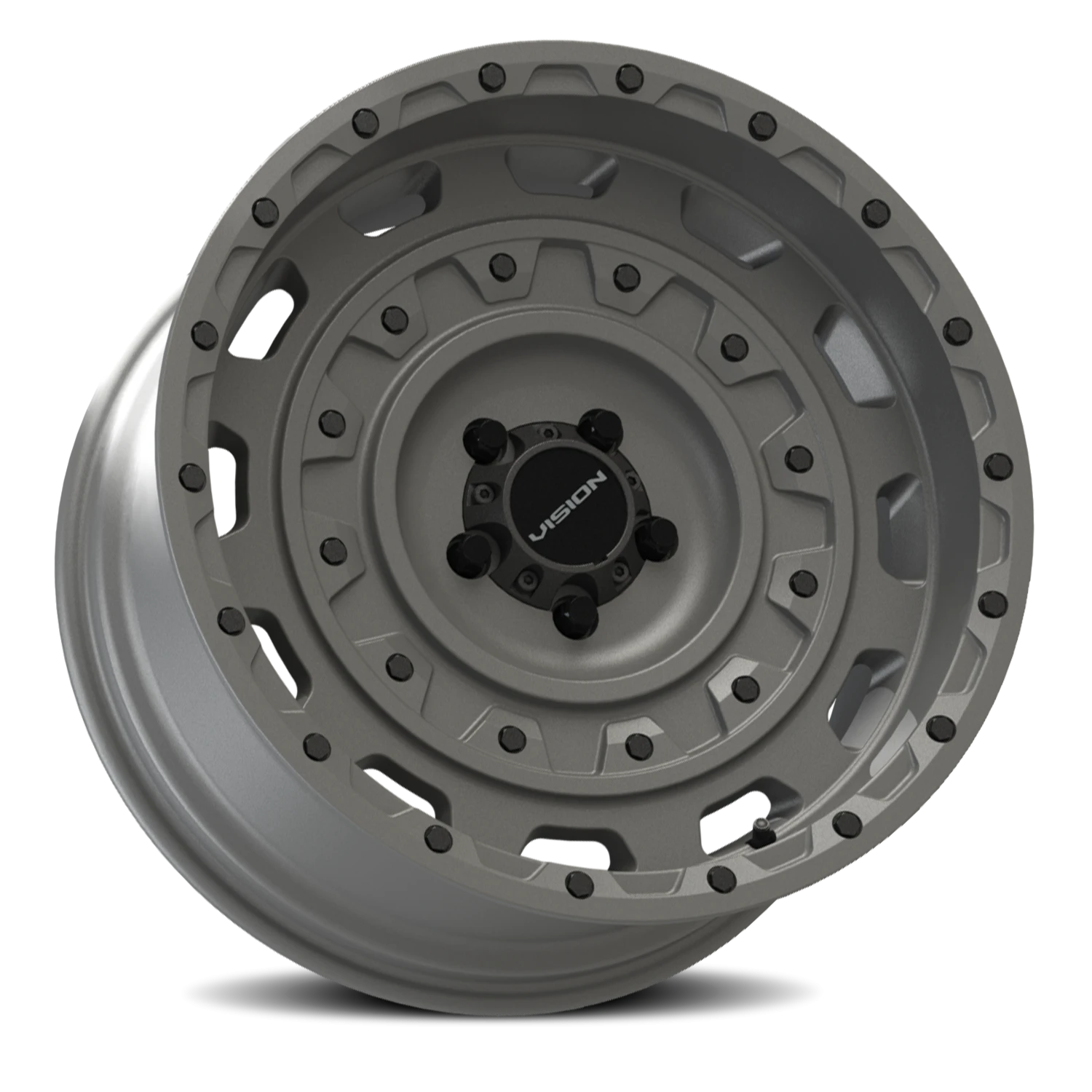 Vision Wheel 403 Thrashed Gun Metal 17x10 -25 5x127mm 78.1mm - Wheelwiz