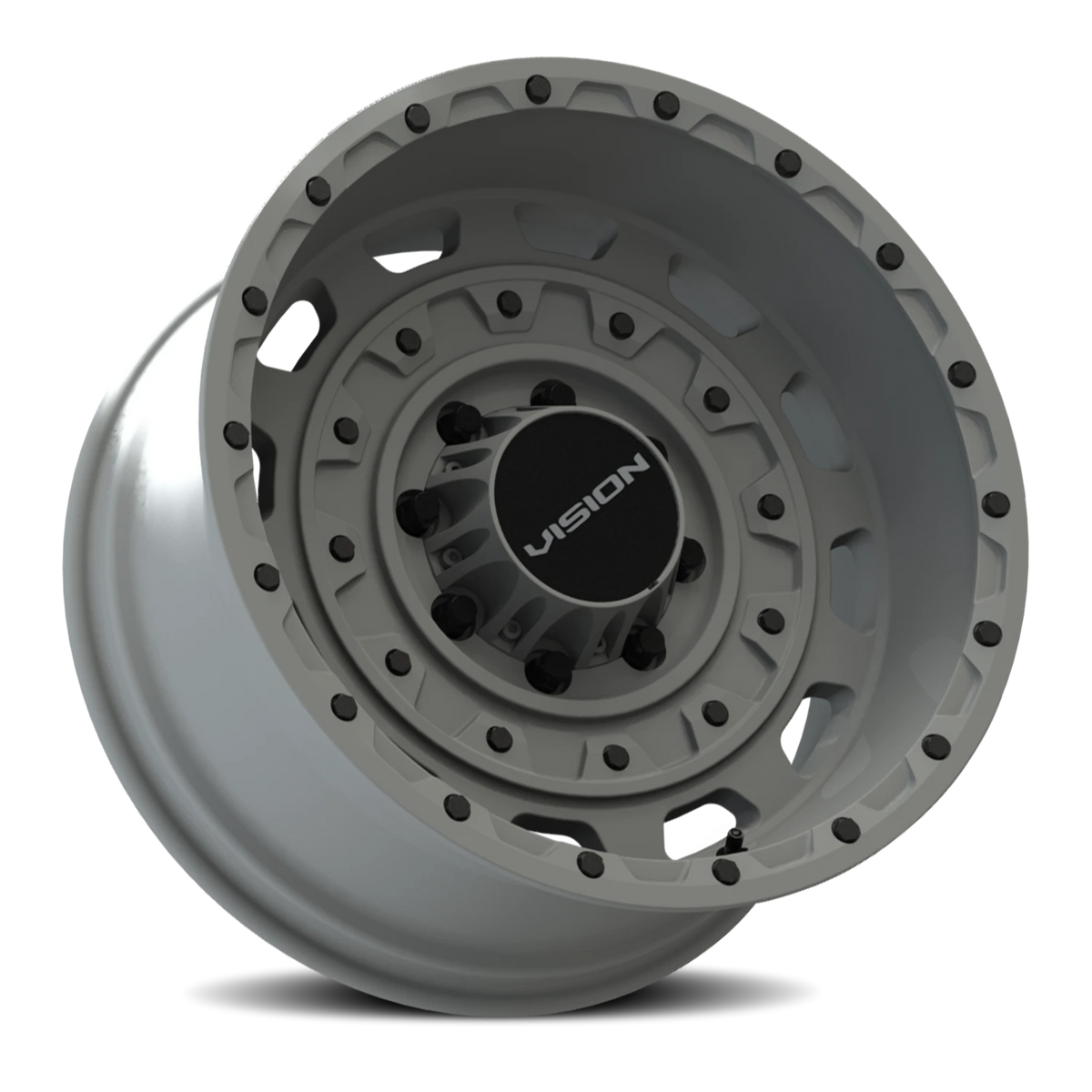Vision Wheel 403 Thrashed Gun Metal 18x9.5 -18 8x170mm 125.2mm - Wheelwiz