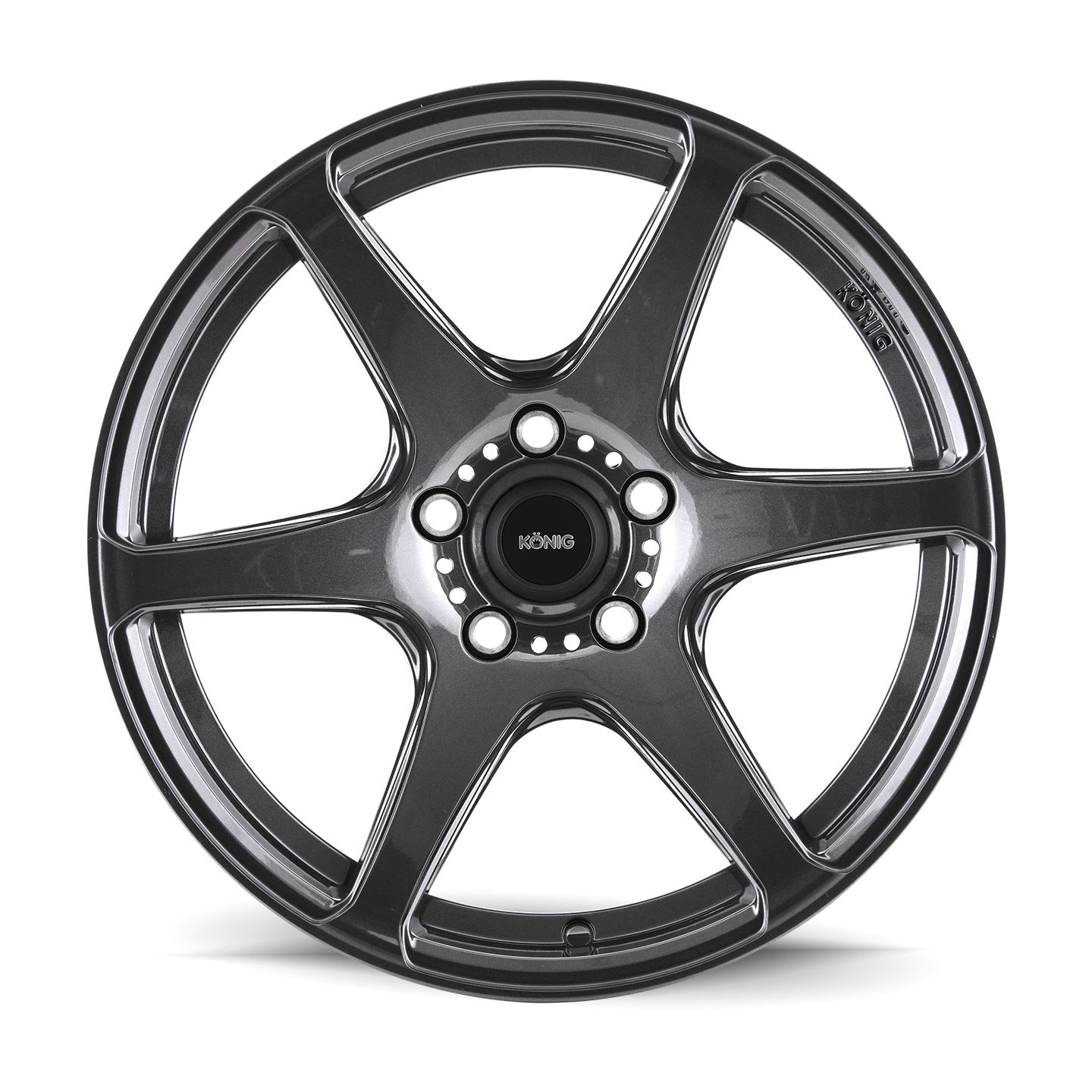 Konig Tandem Gloss Graphite 17x8 +45 5x112mm 66.6mm - Wheelwiz