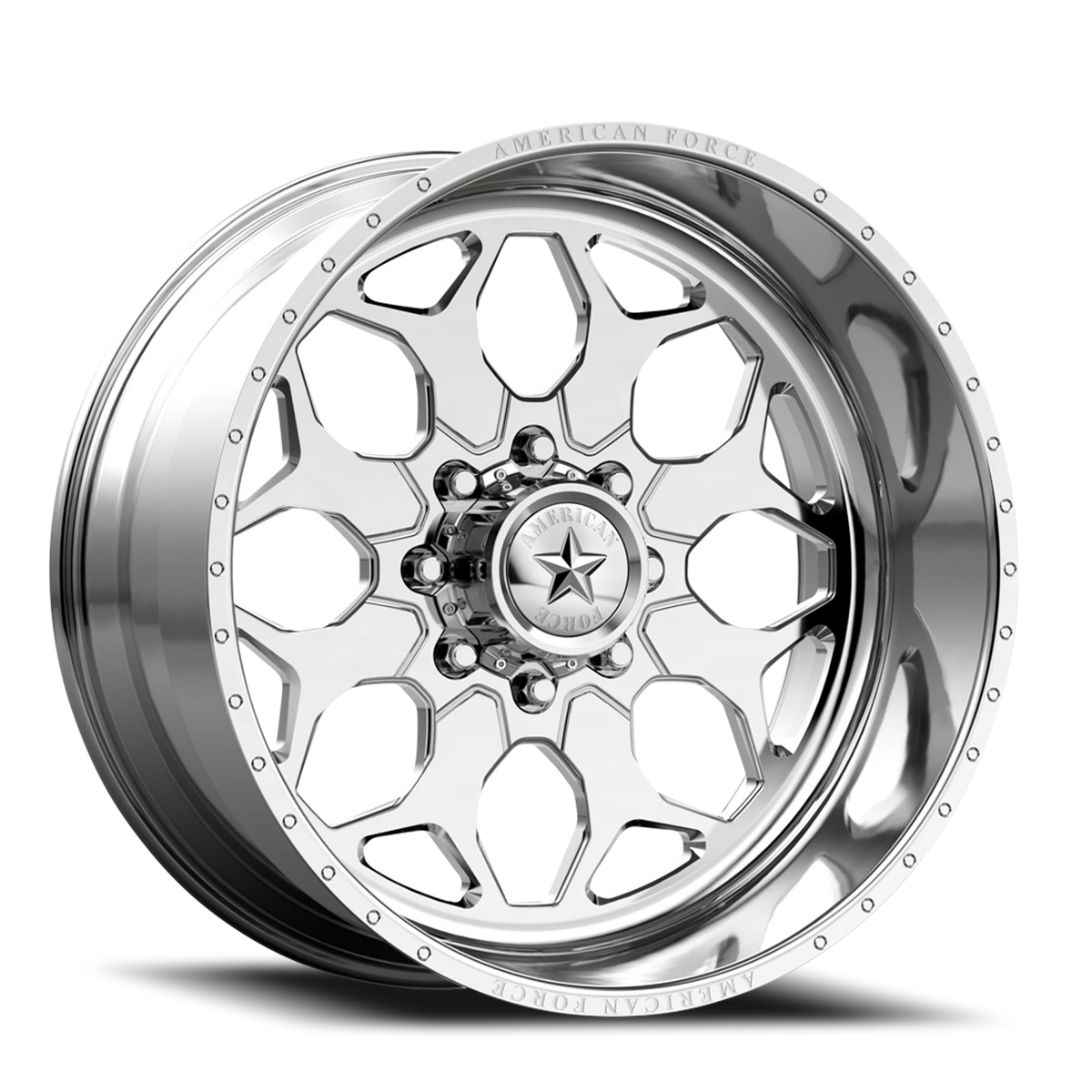 American Force N01 Terra SS Polished 22x16 -101 8x165.1mm 125mm - Wheelwiz