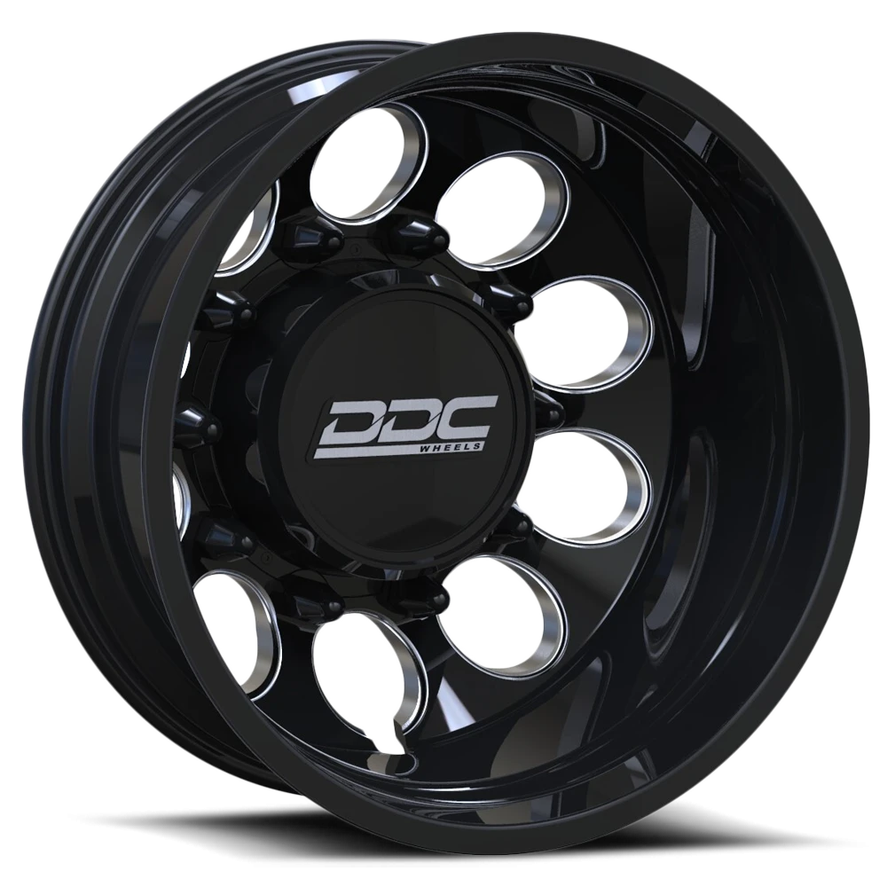 DDC The Hole Black W/ Milled 22x8.25  10x225mm 170.1mm