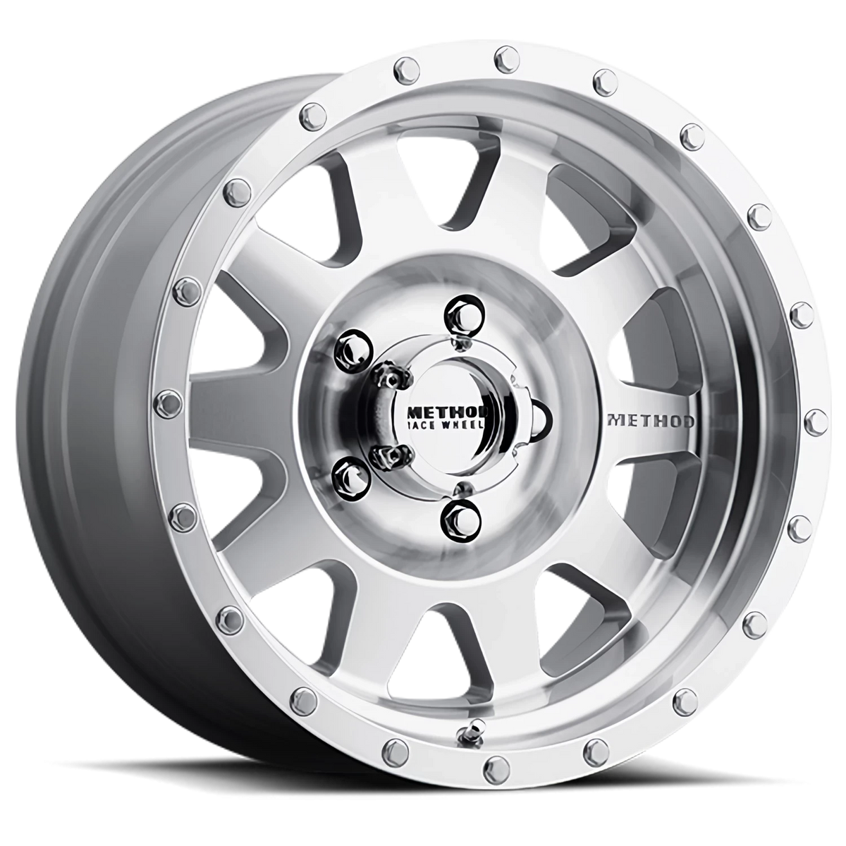 Method Race Wheels The Standard MR301 Machined W/ Clear Coat 17x9 -12 5x139.7mm 108mm