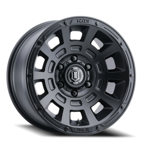 Icon Alloys Thrust Satin Black 17x8.5 +25 5x150mm 110.1mm