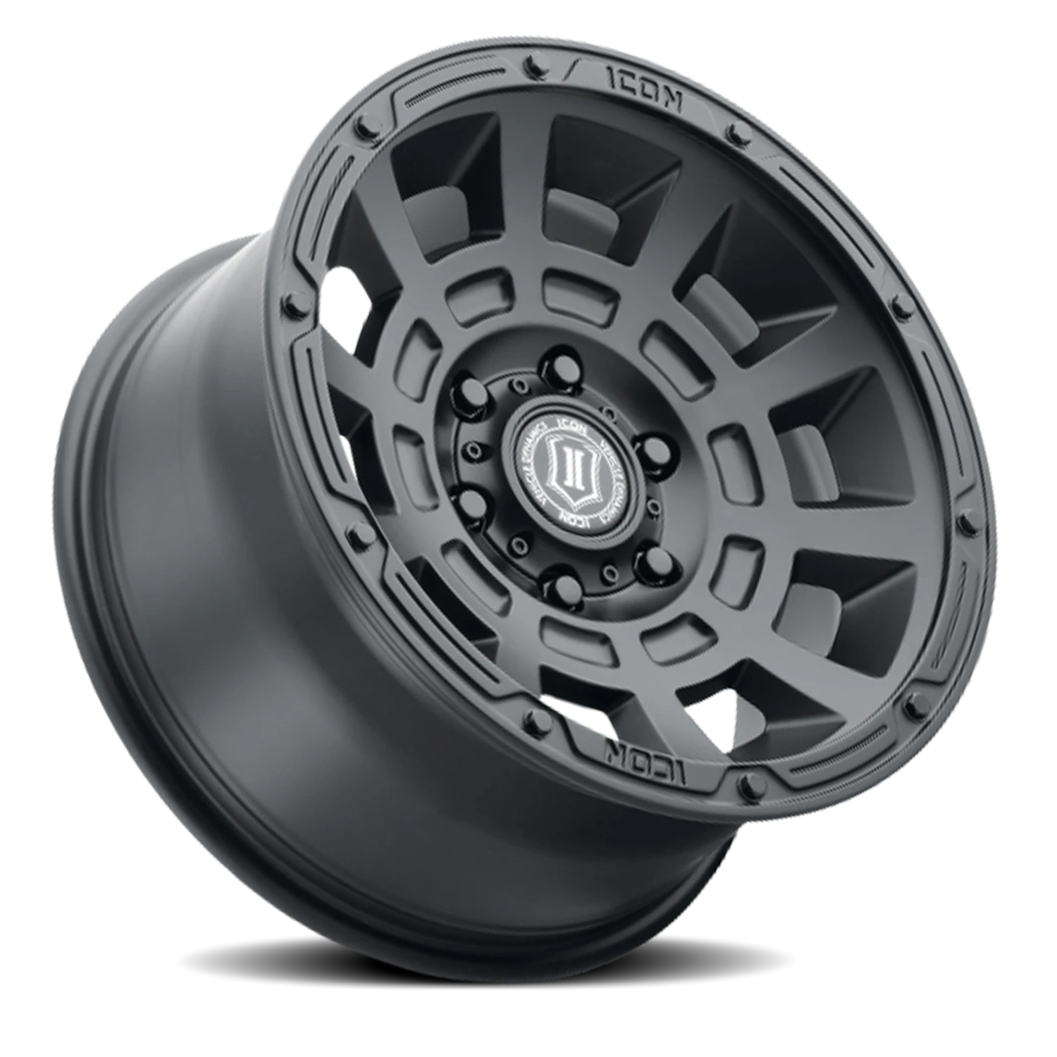 Icon Alloys Thrust Satin Black 17x8.5 -6 5x127mm 71.5mm