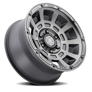 Icon Alloys Thrust Satin Smoked Satin Black 17x8.5 0 6x120mm 67mm