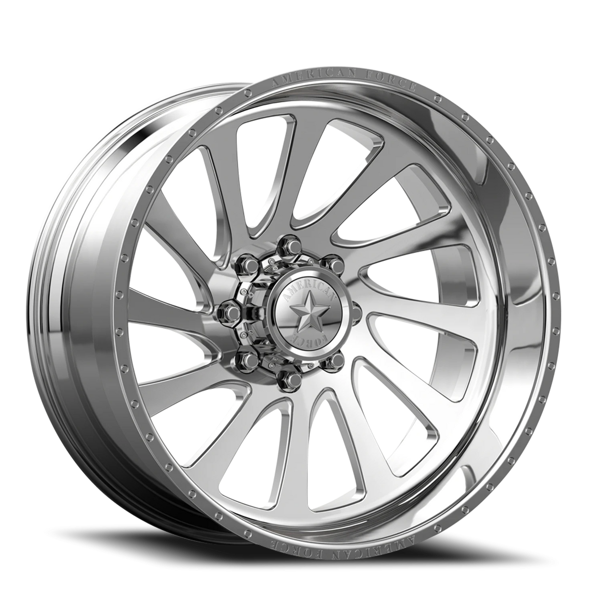 American Force CKH33 Torq CC Polished 24x12 -55 6x139.7mm 108mm - Wheelwiz