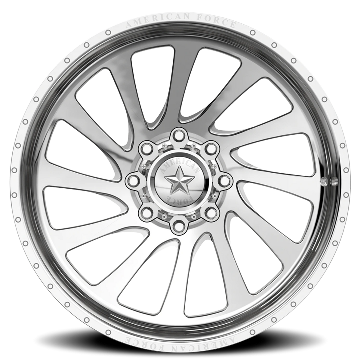 American Force CKH33 Torq CC Polished 24x12 -55 6x139.7mm 108mm - Wheelwiz