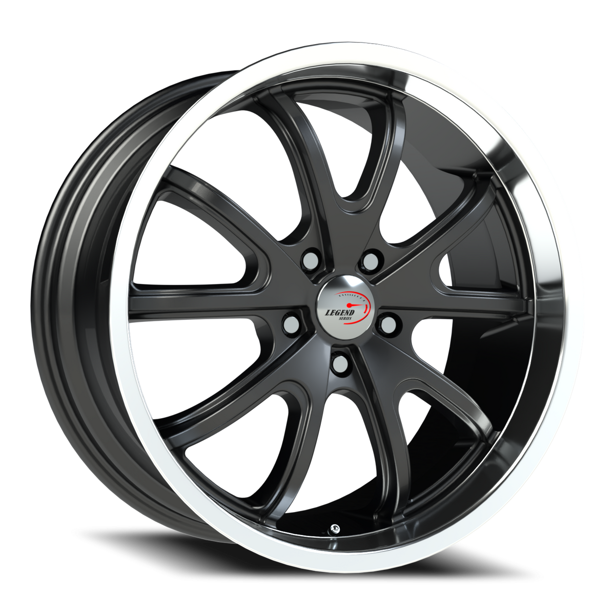 Vision Wheel 143 Gunmetal Machined Lip 20x9.5 +38 5x120mm 83mm - Wheelwiz