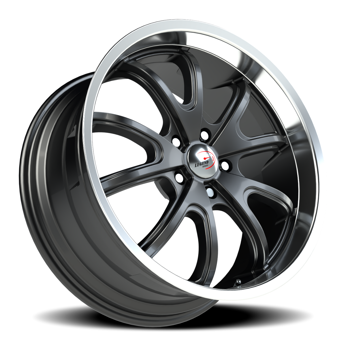 Vision Wheel 143 Gunmetal Machined Lip 20x9.5 +38 5x120mm 83mm - Wheelwiz