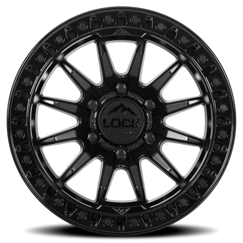 Lock Offroad Trail Matte Black W/ Gloss Black Ring 20x9 +20 8x170mm 125.2mm