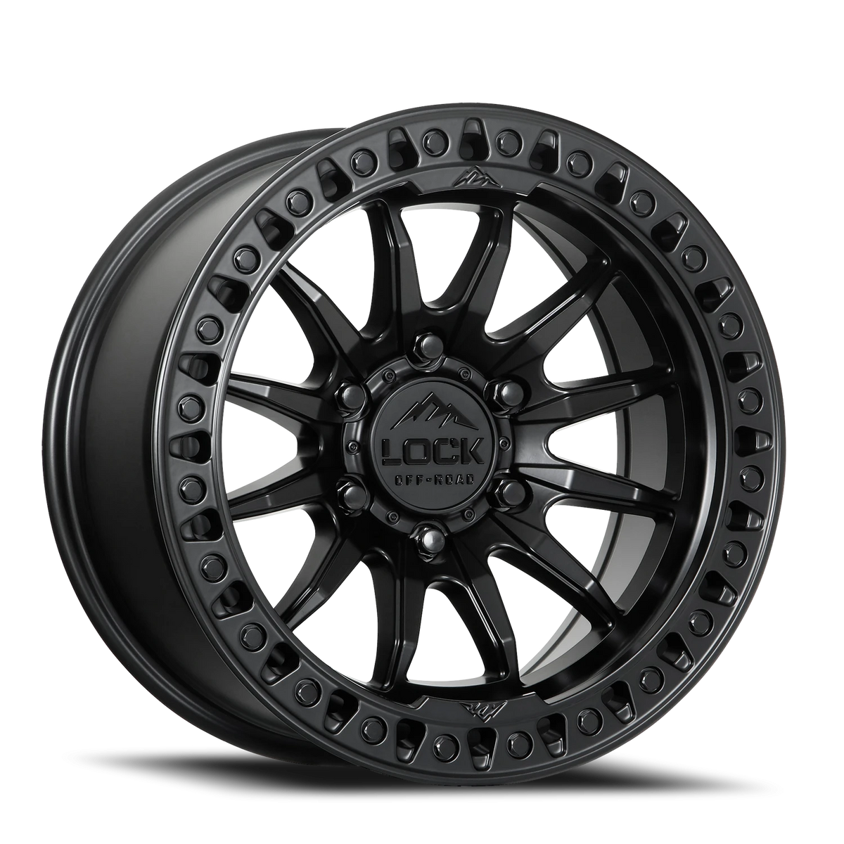 Lock Offroad Trail Matte Black W/ Matte Black Ring 20x9 +1 5x127mm 71.5mm
