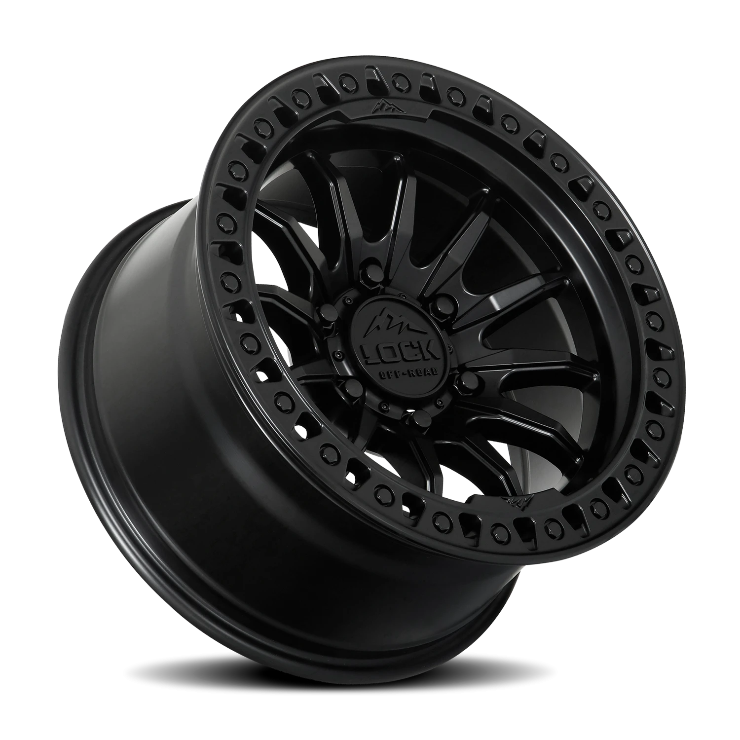 Lock Offroad Trail Matte Black W/ Matte Black Ring 17x9 -12 5x127mm 71.5mm