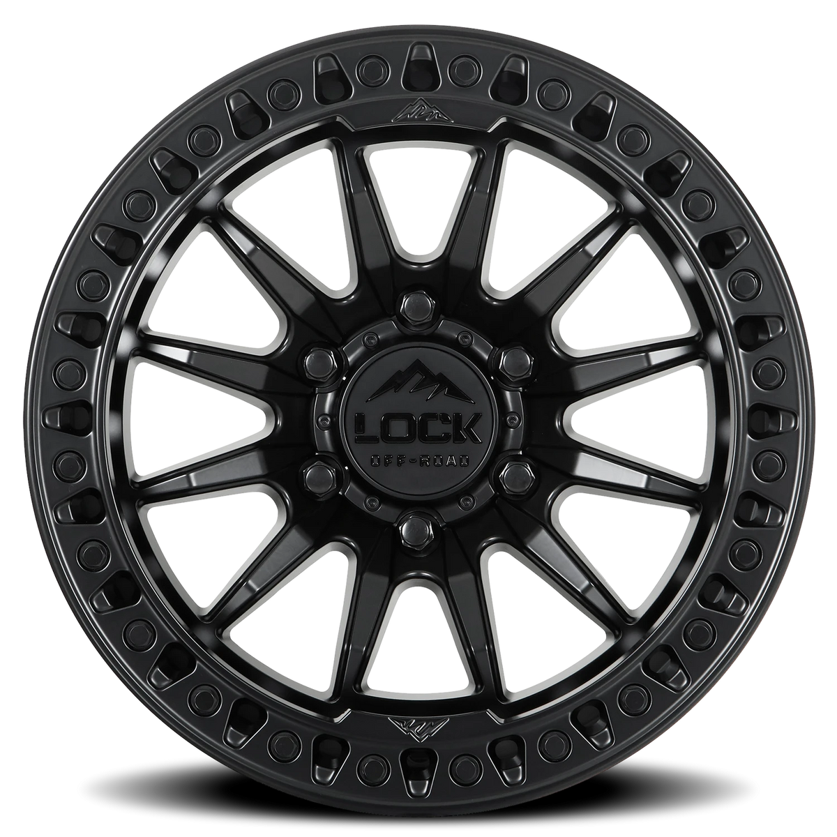 Lock Offroad Trail Matte Black W/ Matte Black Ring 20x9 +1 5x127mm 71.5mm