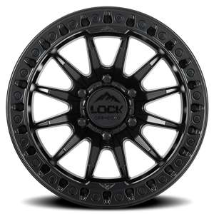 Lock Offroad Trail Matte Black W/ Matte Black Ring 17x9 +1 5x127mm 71.5mm