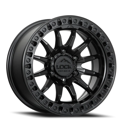 Lock Offroad Trail Matte Black W/ Matte Black Ring 20x9 +20 6x135mm 87.1mm