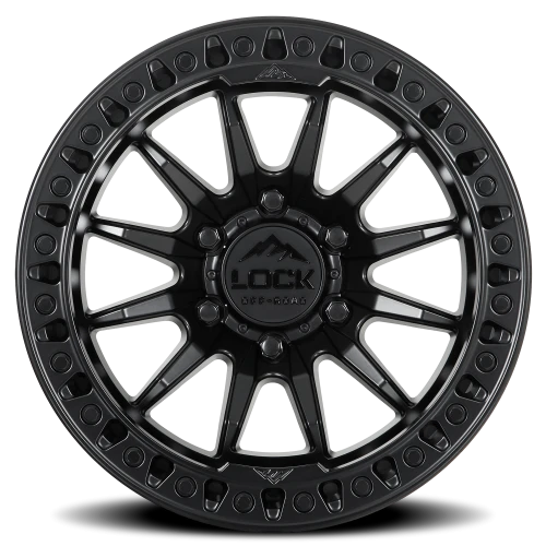 Lock Offroad Trail Matte Black W/ Matte Black Ring 17x9 +1 6x135mm 87.1mm