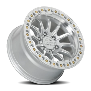 Lock Offroad Trail Machined Silver W/ Clear Coat 17x9 -12 6x135mm 87.1mm