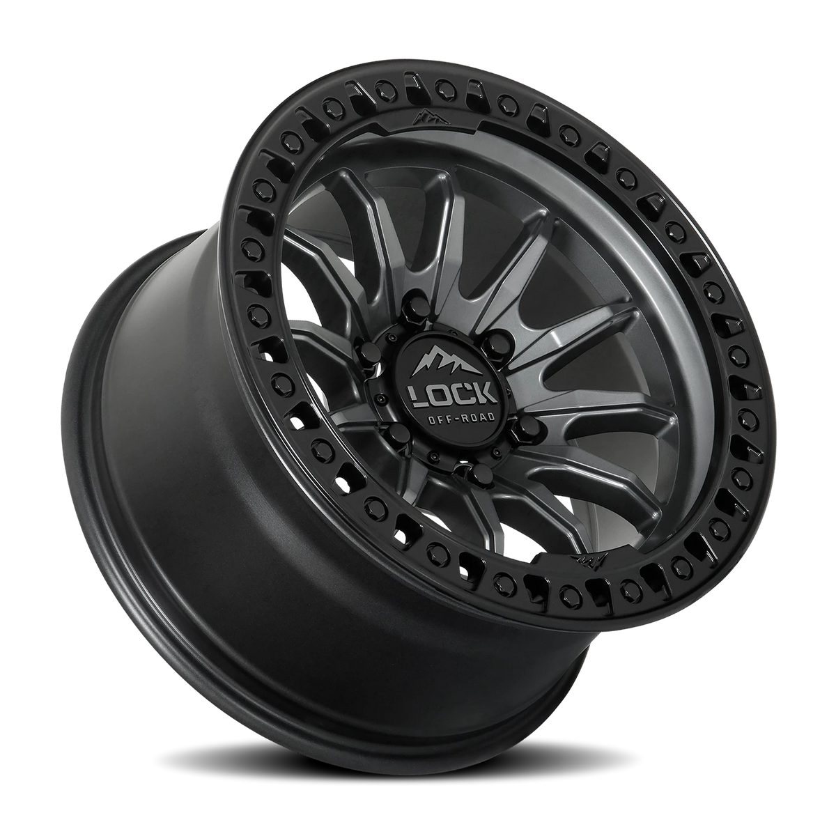 Lock Offroad Trail Matte Grey W/ Ma 17x9 -12 5x127mm 71.5mm