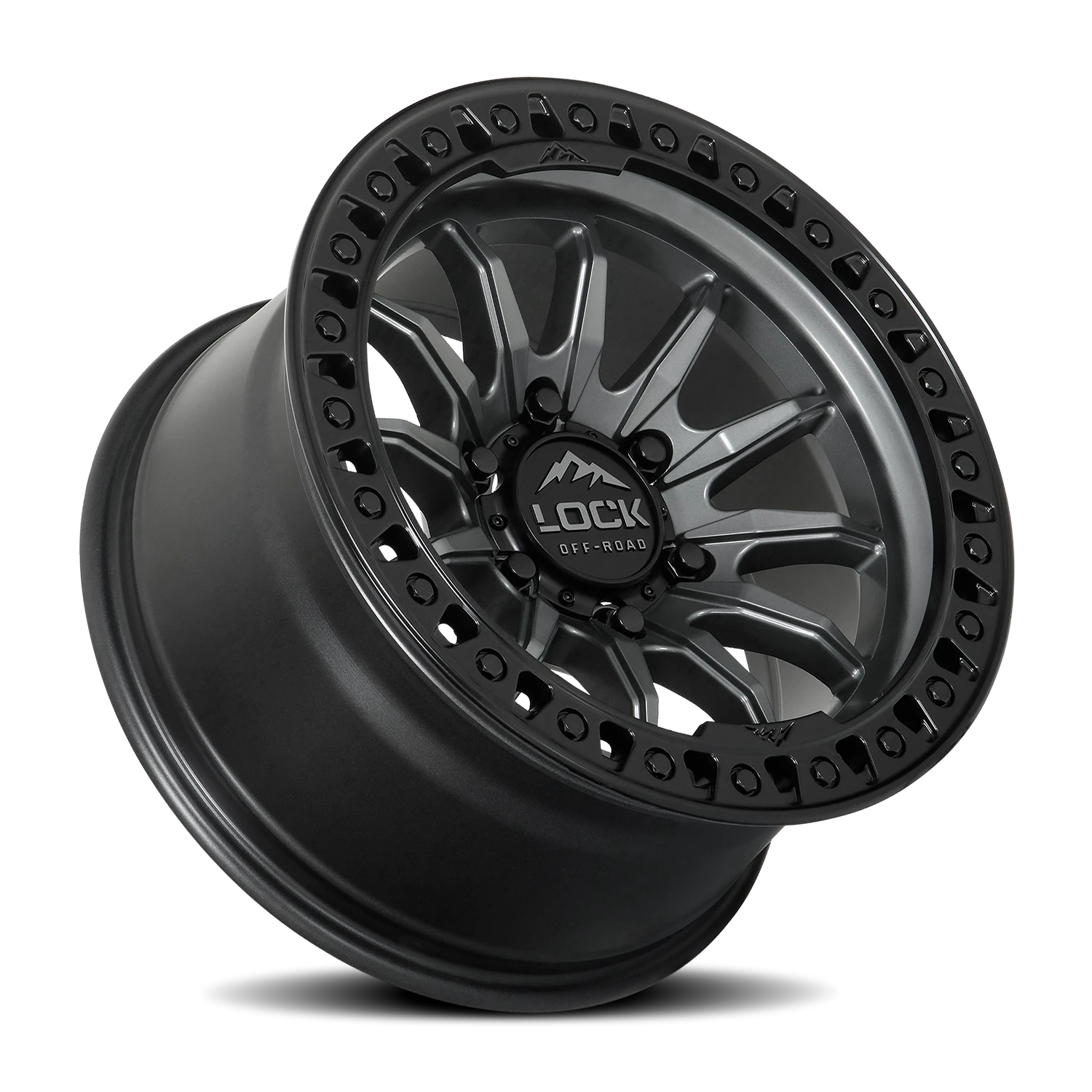 Lock Offroad Trail Matte Grey W/ Ma 17x9 -12 5x127mm 71.5mm