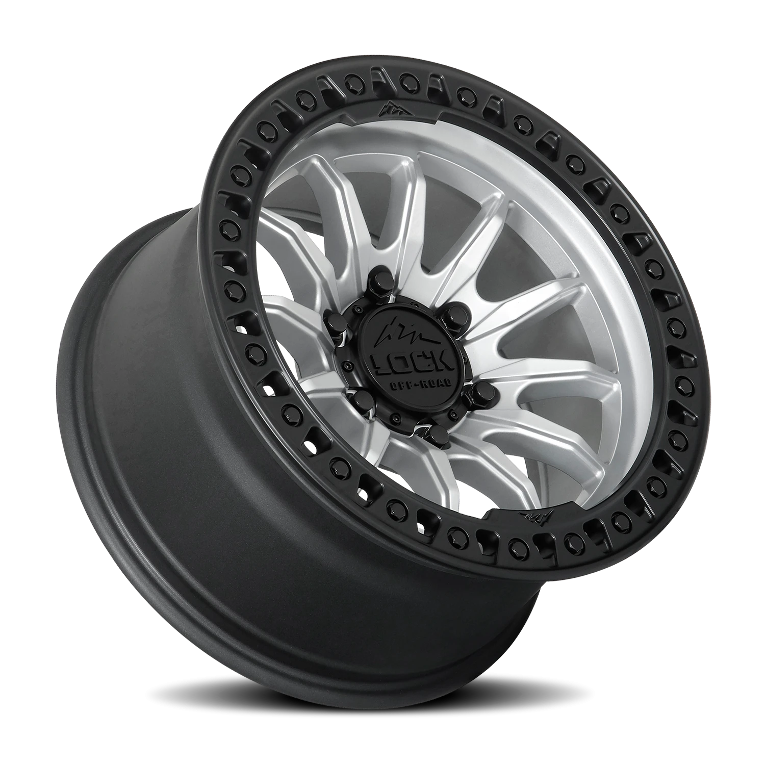 Lock Offroad Trail Matte Silver W/ Ma 20x9 +1 5x127mm 71.5mm