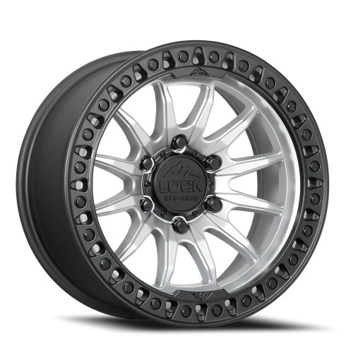 Lock Offroad Trail Matte Silver W/ Ma 20x10 -18 6x139.7mm 106.2mm
