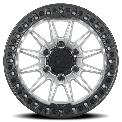 Lock Offroad Trail Matte Silver W/ Ma 20x9 +20 6x139.7mm 106.2mm