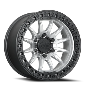 Lock Offroad Trail Matte Silver W/ Ma 20x10 -18 8x180mm 124.3mm