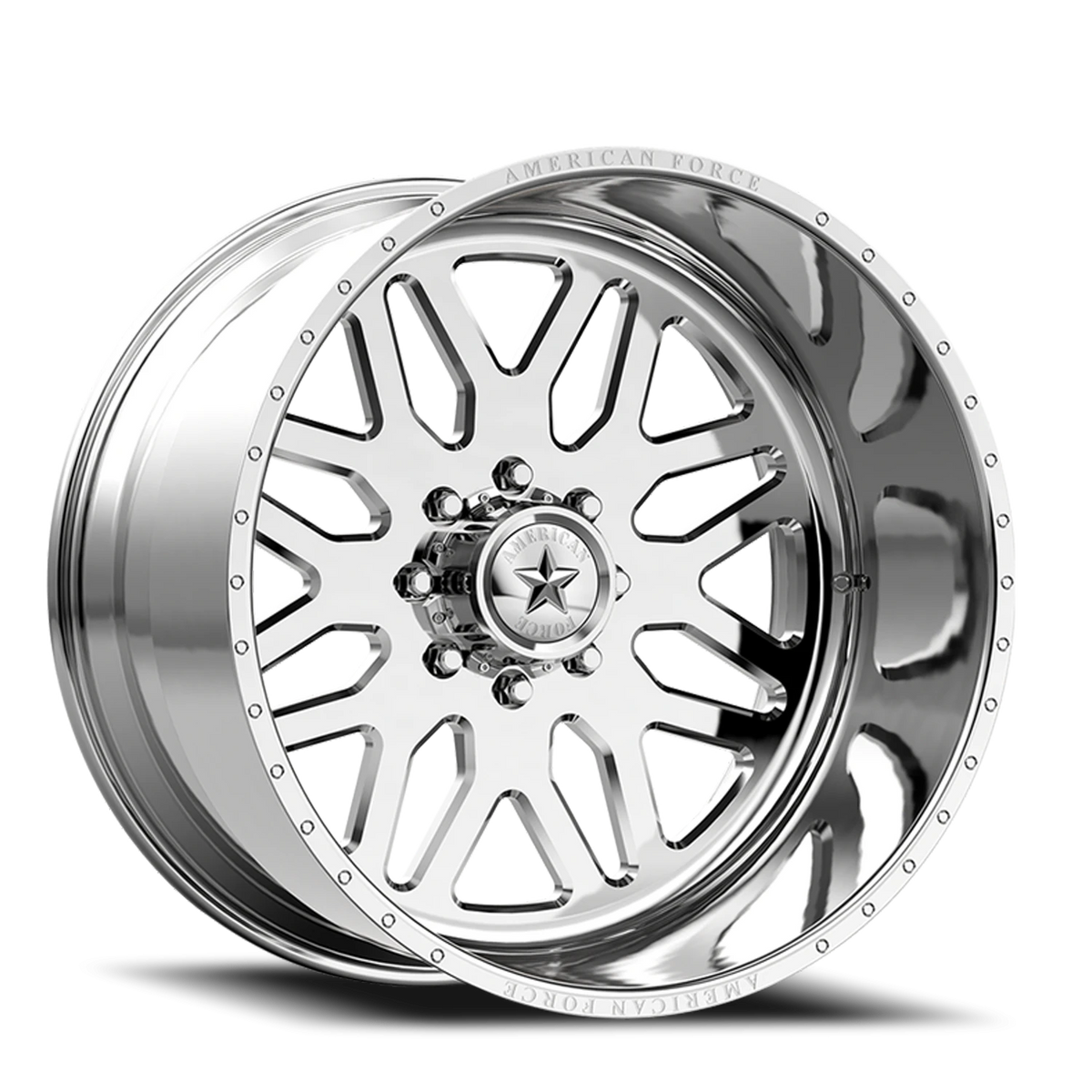 American Force B02 Trax SS Polished 22x12 -40 8x165.1mm 122mm - Wheelwiz