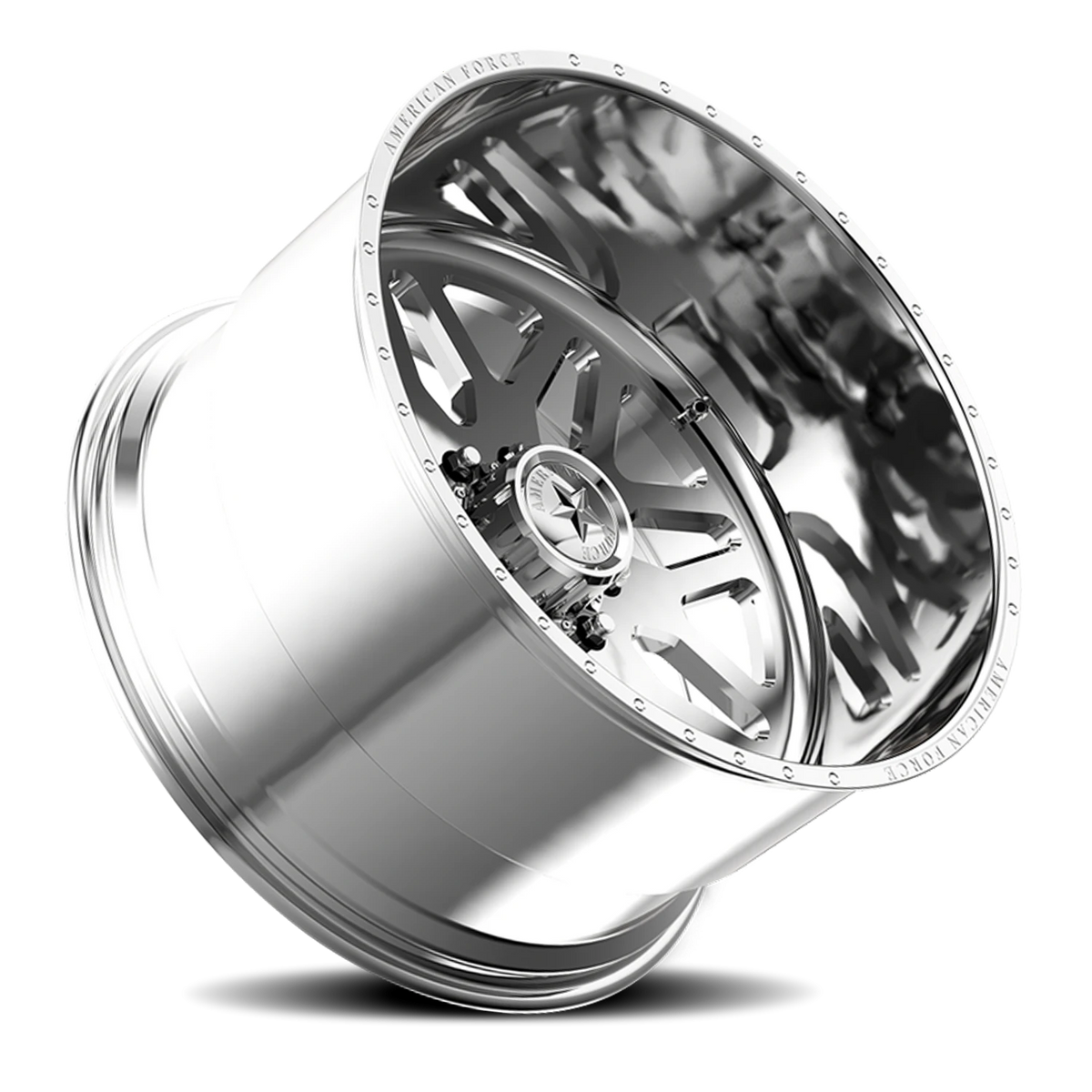 American Force B02 Trax SS Polished 22x12 -40 8x165.1mm 122mm - Wheelwiz