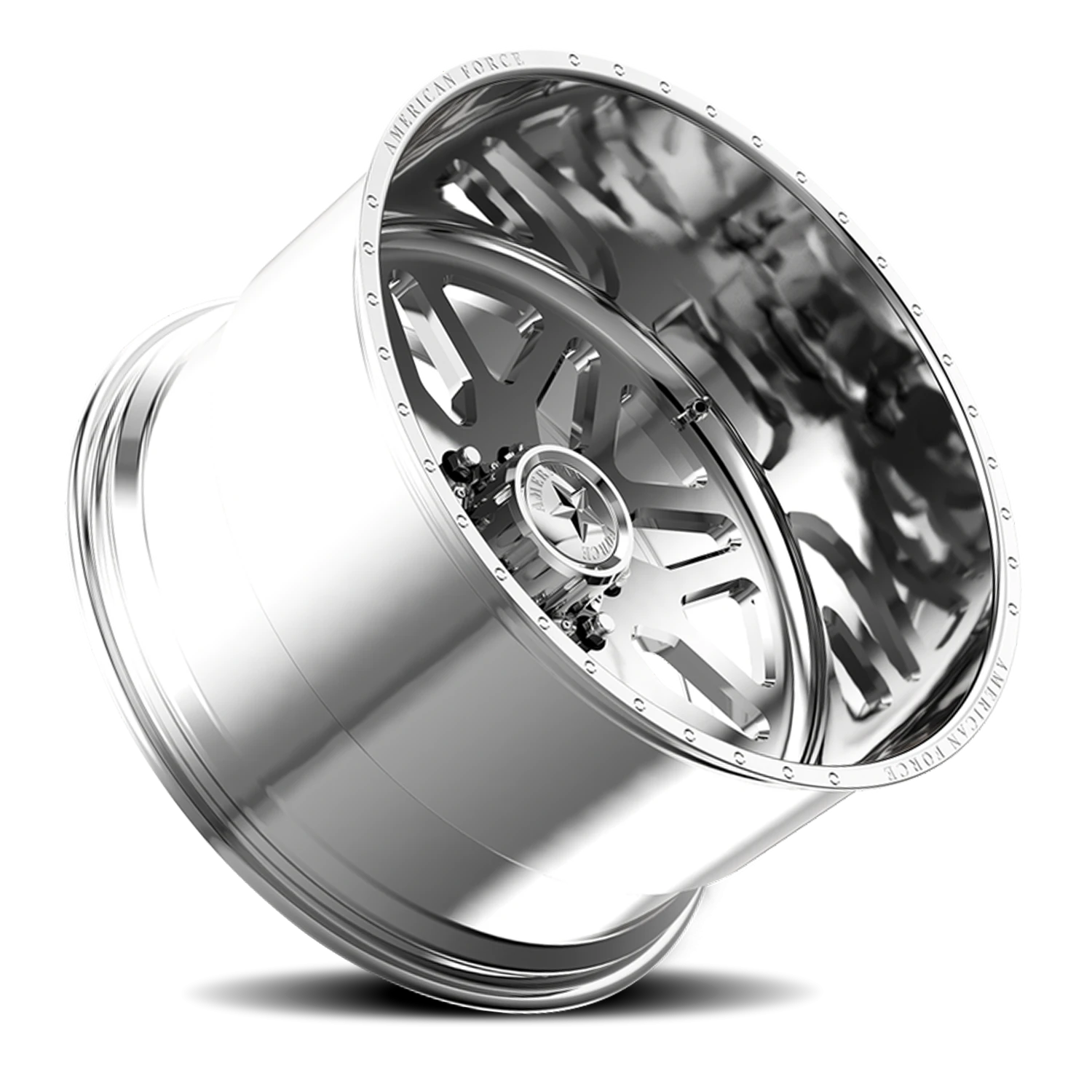 American Force B02 Trax SS Polished 22x12 -40 8x165.1mm 122mm - Wheelwiz