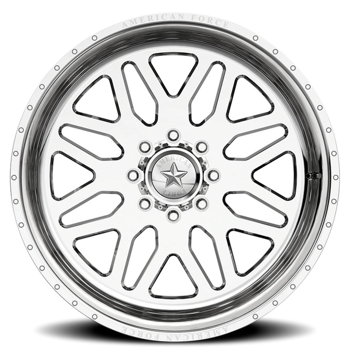 American Force B02 Trax SS Polished 22x12 -40 8x165.1mm 122mm - Wheelwiz
