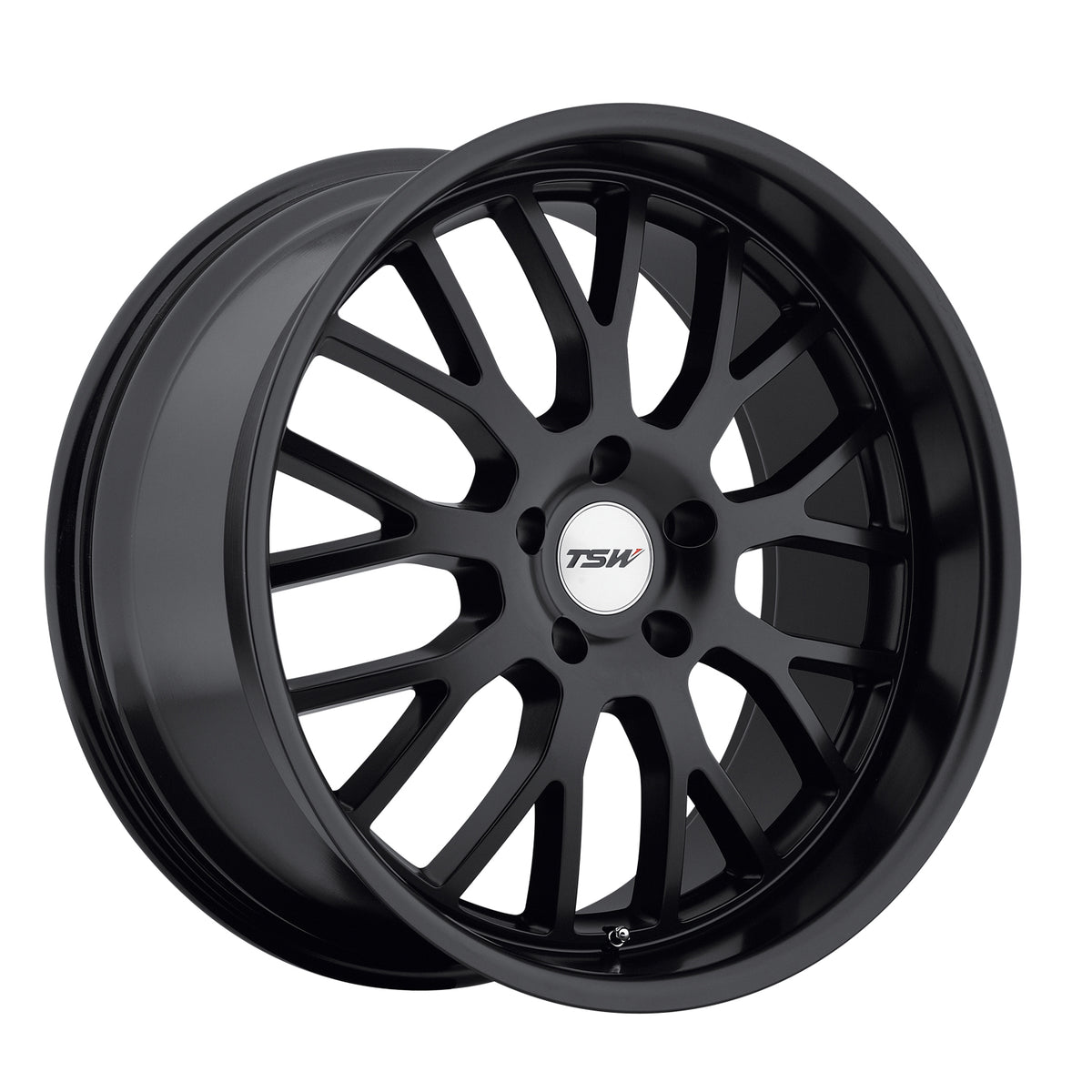 TSW TREMBLANT Matte Black 17x8 +20 5x120mm 76.1mm - Wheelwiz
