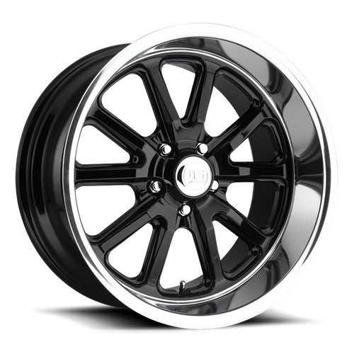 US MAG U121 RAMBLER Gloss Black 18x9.5 +1 5x114.3mm 72.6mm