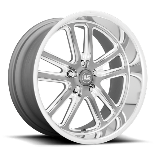 US MAG U130 BULLET Textured Gunmetal W/ Mill Edge 20x8 +1 5x120.65mm 72.6mm