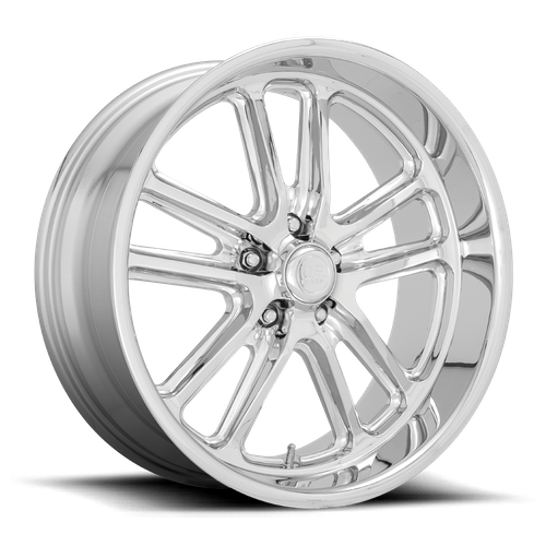 US MAG U131 BULLET Chrome 24x10 +5 5x127mm 78.1mm - Wheelwiz